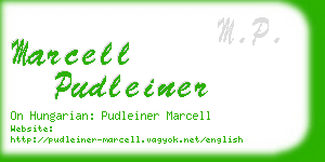 marcell pudleiner business card